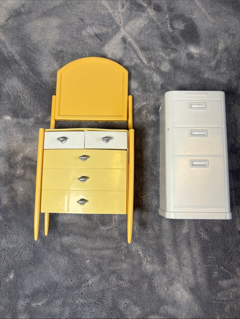 1990s Barbie dresser and filing cabinet